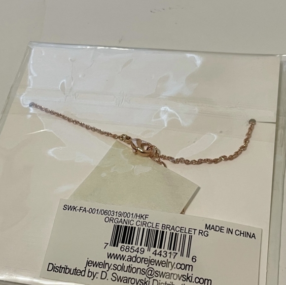 NWT ADORE SIGNATURE ORGANIC CIRCLE Swarovski BRACELET - Picture 2 of 3
